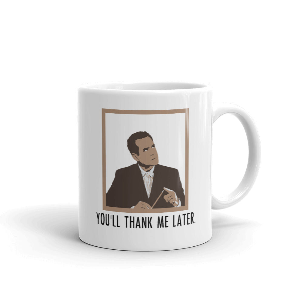 Monk You'll Thank Me Later Mug ElysianGraphics