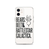 Bears Beets Battlestar Galactica iPhone Case