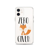 Zero Fox Given iPhone Case