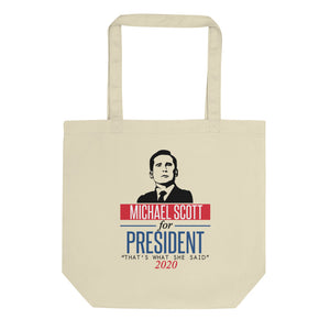 Michael Scott for President Eco Tote Bag