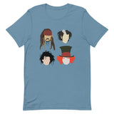 Johnny Depp Characters Short-Sleeve Unisex T-Shirt