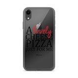 A Lovely Cheese Pizza Just For Me iPhone Case