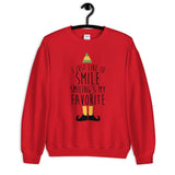 Smiling's My Favorite Unisex Sweatshirt