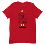 Smiling's My Favorite Short-Sleeve Unisex T-Shirt