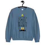 Smiling's My Favorite Unisex Sweatshirt