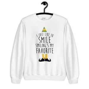 Smiling's My Favorite Unisex Sweatshirt
