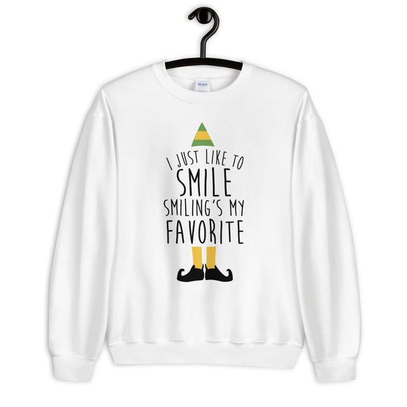 Smiling's My Favorite Unisex Sweatshirt