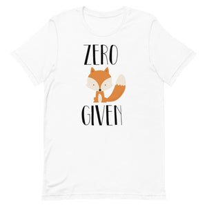 Zero Fox Given Short-Sleeve Unisex T-Shirt