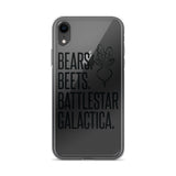 Bears Beets Battlestar Galactica iPhone Case