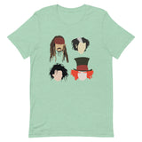 Johnny Depp Characters Short-Sleeve Unisex T-Shirt