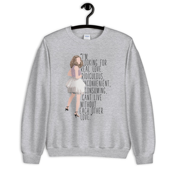 Carrie Bradshaw Love Unisex Sweatshirt