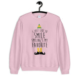 Smiling's My Favorite Unisex Sweatshirt