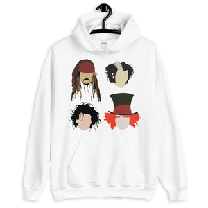 Johnny Depp Characters Unisex Hoodie