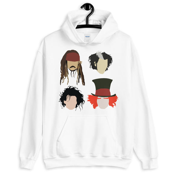 Johnny Depp Characters Unisex Hoodie