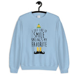 Smiling's My Favorite Unisex Sweatshirt