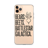 Bears Beets Battlestar Galactica iPhone Case