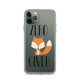 Zero Fox Given iPhone Case