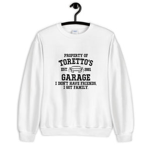 Torettos Garage Unisex Sweatshirt