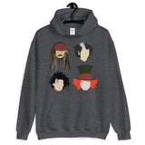 Johnny Depp Characters Unisex Hoodie