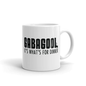 Gabagool It's What's For Dinner White glossy mug