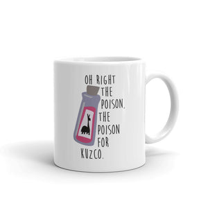 Kuzco's Poison White glossy mug